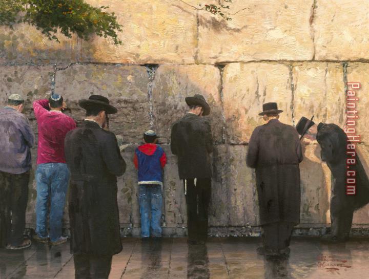 Thomas Kinkade The Wailing Wall, Jerusalem